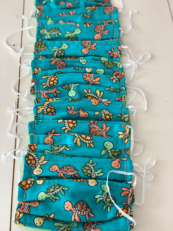 Masks, scrub caps, and colorful fabric — photo 20 from the Sewing Angels archive