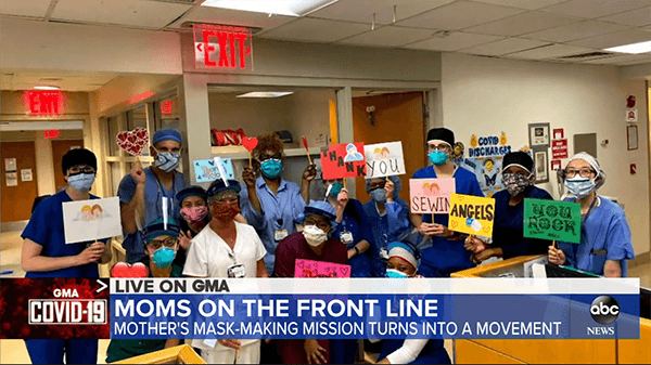 Front Line Sewing Angels featured on Good Morning America
