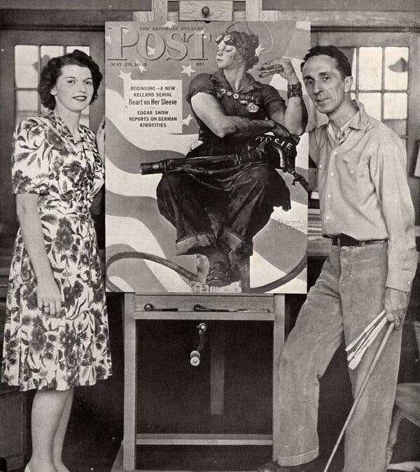 Mary Doyle Keefe, the model for Norman Rockwell’s Rosie the Riveter