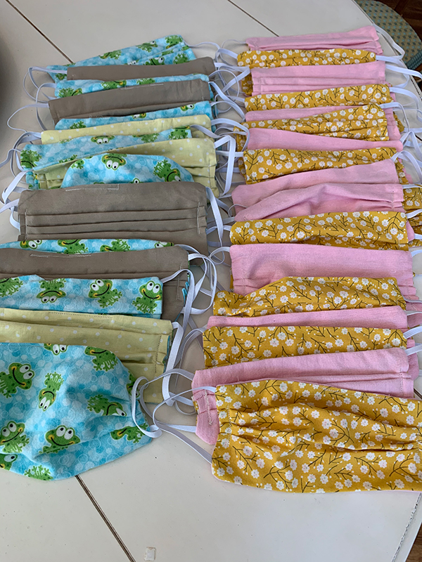 Masks, scrub caps, and colorful fabric — photo 25 from the Sewing Angels archive